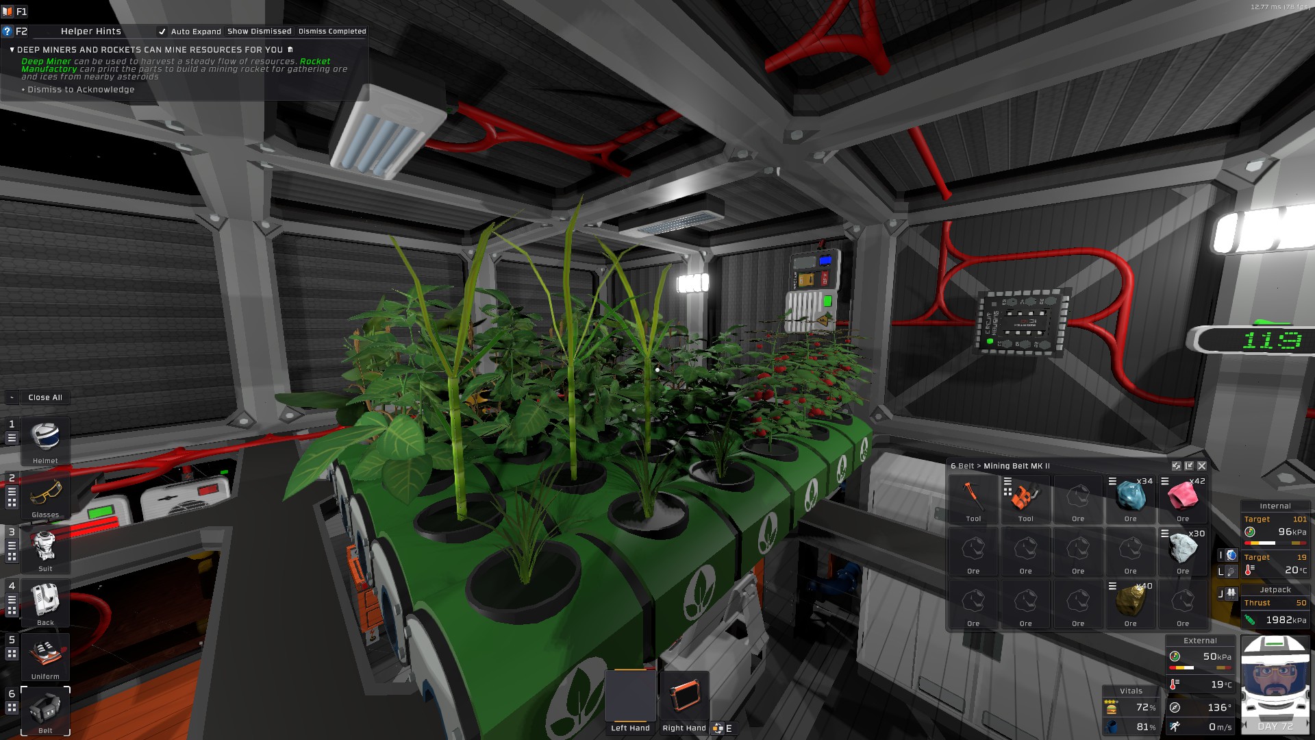 The hydrophonics room and control chip